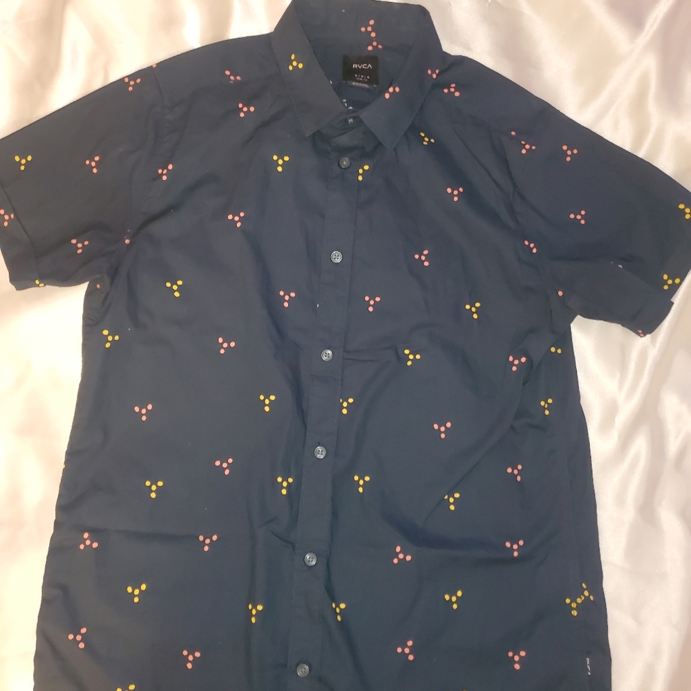 Rvca button up short sleeve shirt